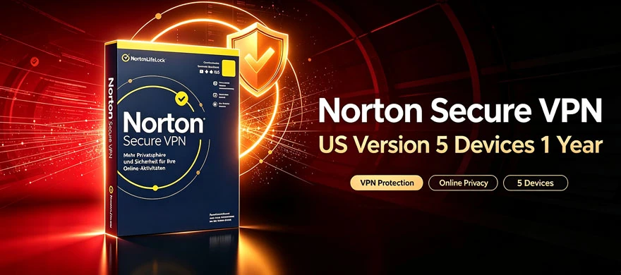 Norton Secure VPN US Version 5 Devices 1 Year