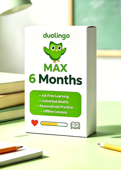 cdkeyoffer, Super Duolingo MAX 6 Months Subscription