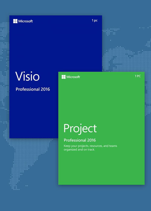 Project Professional 2016 + Visio Professional 2016 Key Global