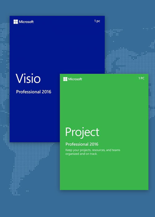 Project Professional 2016 + Visio Professional 2016 Key Global, Cdkeyoffer Spring Sale