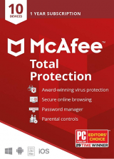 cdkeyoffer.com, Mcafee Total Protection 10 Devices 1 Year Global
